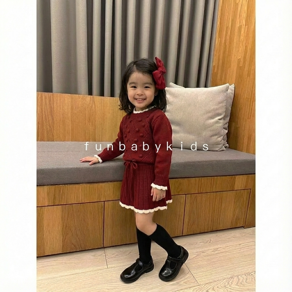 柔織球球針織套裝