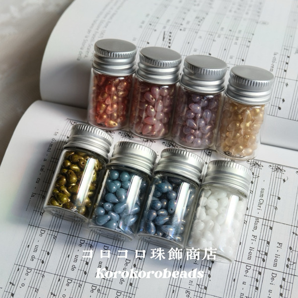 捷克珠 ౨ৎ korokoro 5公克 壓製珠 水滴珠 4*6mm