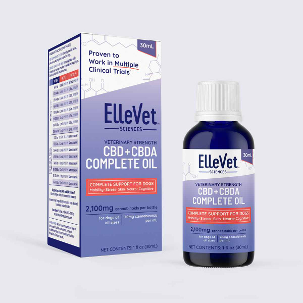 ElleVet Sciences 犬類用CBD+CBDA 大麻油 30ml