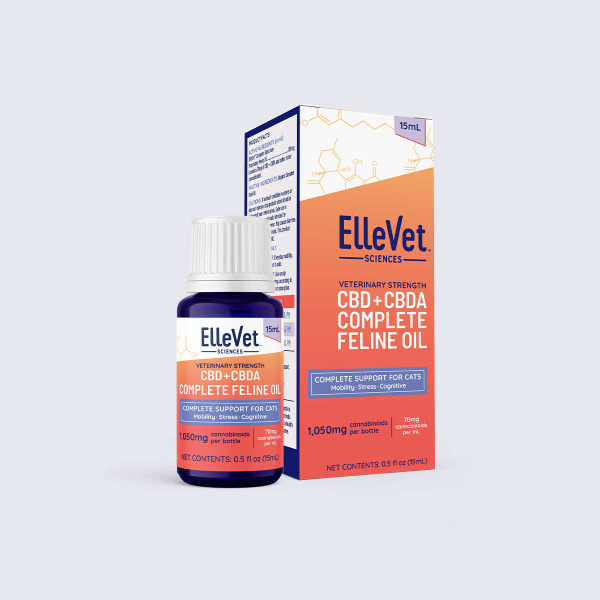 ElleVet Sciences 貓科用CBD+CBDA大麻油 15ml