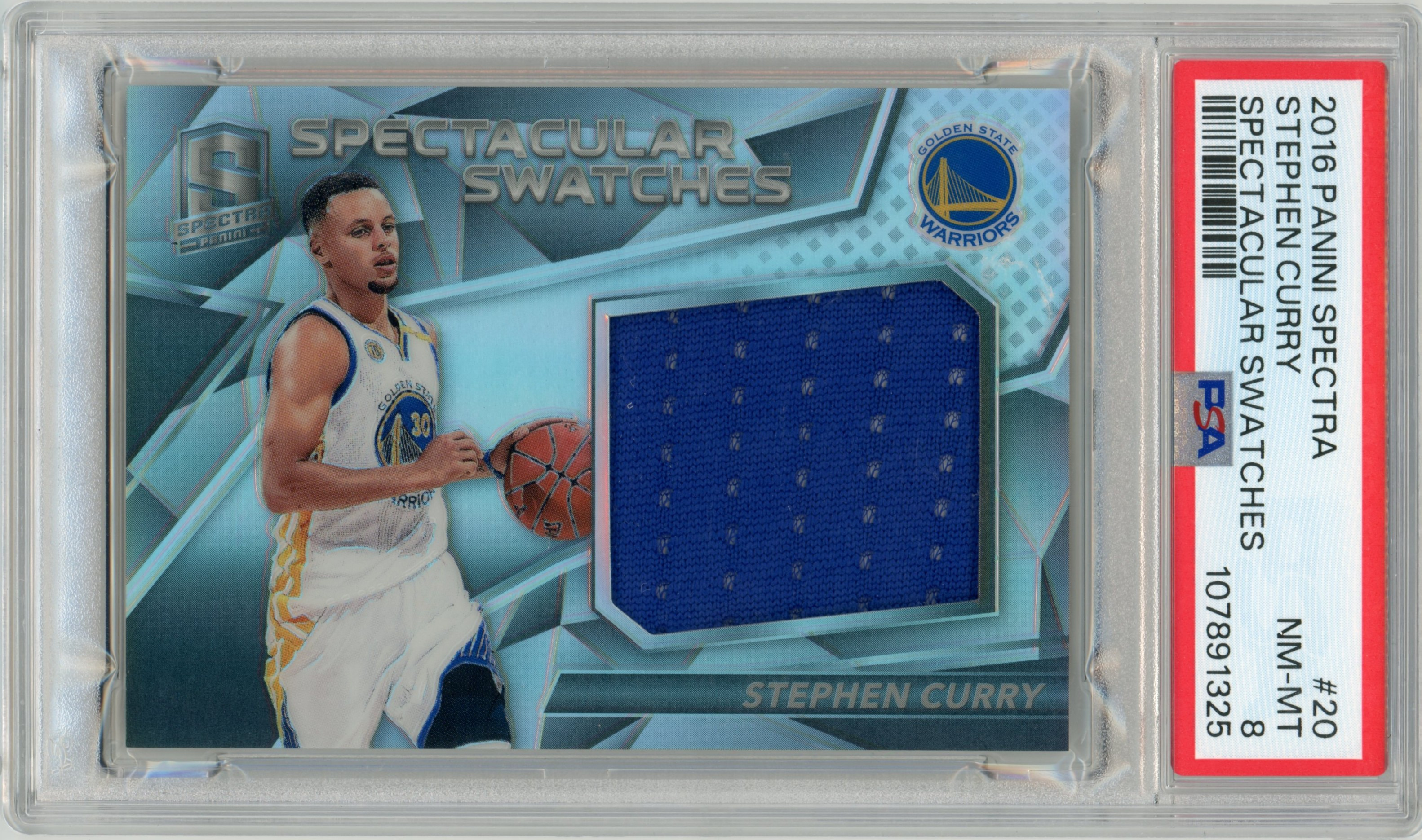 2016 Panini Spectra Stephen Curry Spectacular Swatches 145/149 PSA