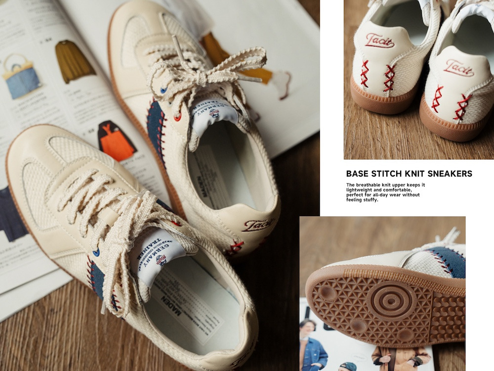 棒球拼線。網織拼色休閒鞋