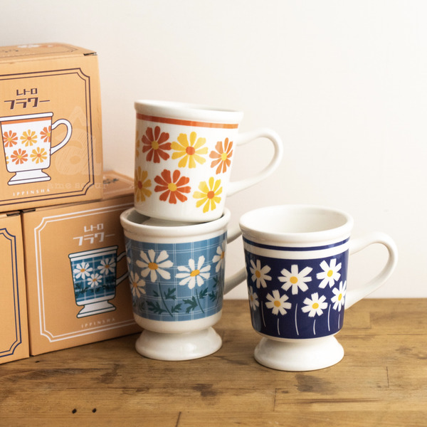 【 Japan 】昭和少女花系列。陶瓷茶杯 / 3色