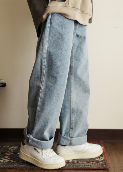 基本日常。簡約直筒丹寧褲 / 3色