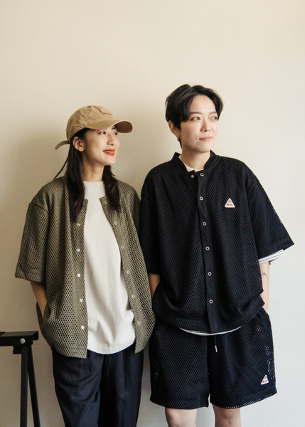 Outdoor 透氣網布棒球襯衫 / 2色