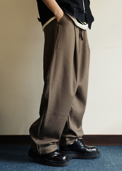 走路有風。飄飄垂墜感亞麻寬褲 / 3色