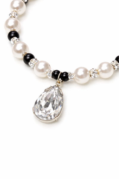 施華洛白水晶晶透項鍊