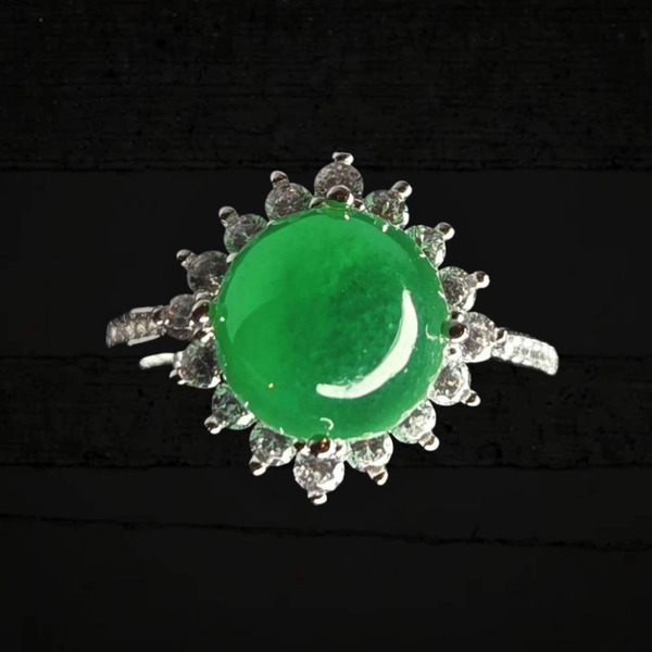 Jade Cabochon Ring R-2025-25