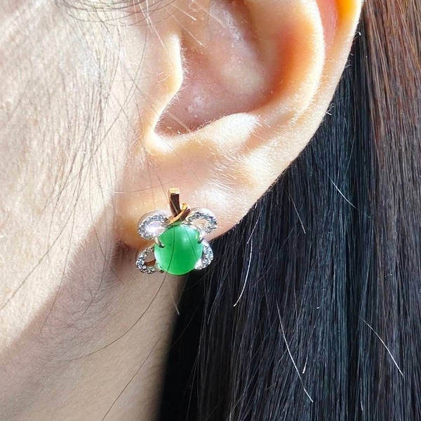 翡翠耳環 E-2024-02