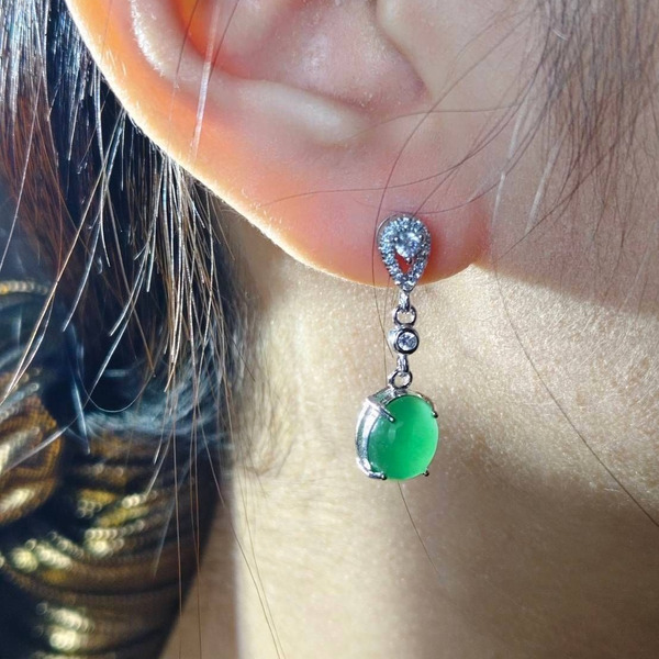 翡翠耳環 E-2025-04