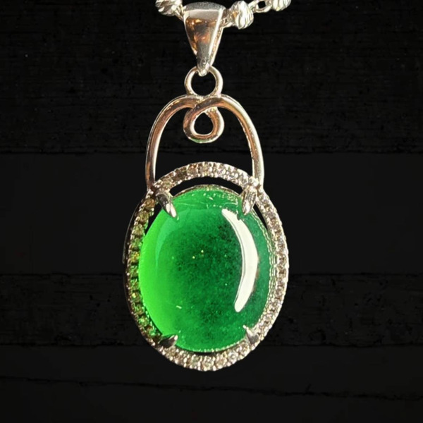 翡翠蛋面墜 P-2024-09