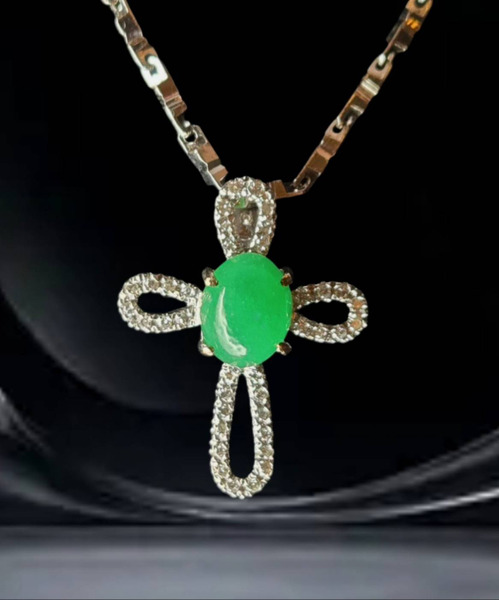 翡翠蛋面墜 P-2025-19