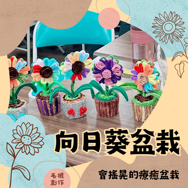 毛根｜向日葵盆栽創作體驗
