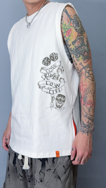 美式老刺青背心