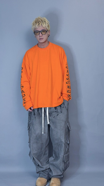 哥德雙袖印花長袖