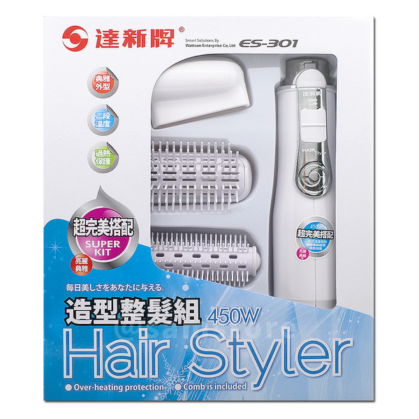 TASHIN 達新牌 三件式整髮組 / 整髮梳 / 吹風機 ES-301