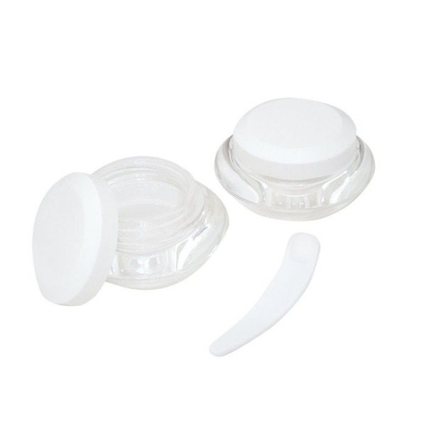 COSMOS 美妝小物 V7 面霜罐 面霜盒 分裝罐 空罐 7g*2入 附挖棒 T36161