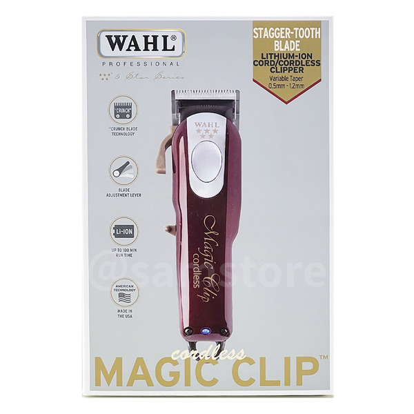 美國華爾 WAHL 紅五星魔術無線電剪 MAGIC CLIP 8148 公司貨 電推 理髮器