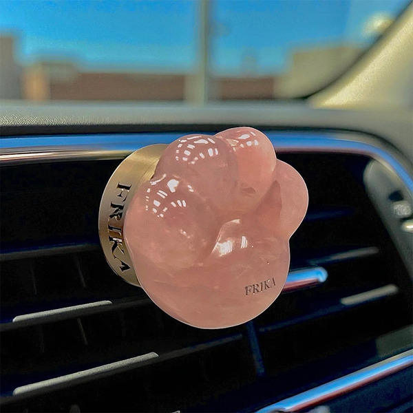 水晶萌爪車用香氛夾