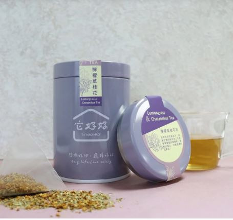無咖啡因桂花檸檬草茶｜天然花草茶包・清新放鬆的日常茶飲｜它好好系列