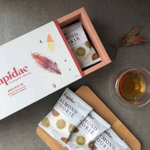 hapidae｜蜜香紅茶杏仁餅｜茶韻悠長不膩口