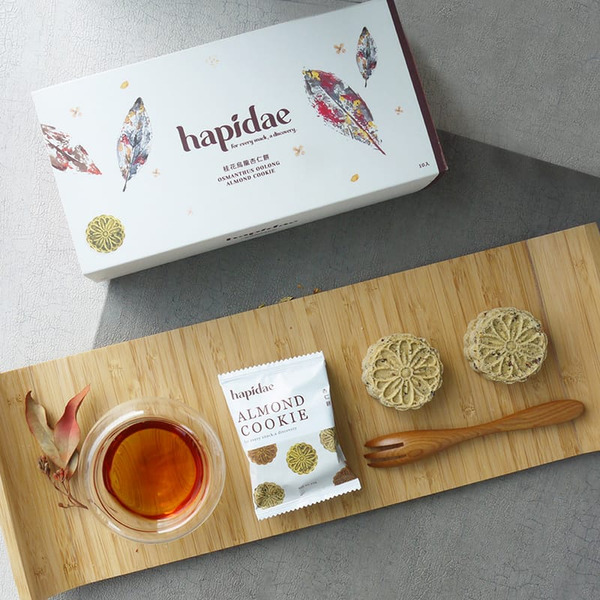 hapidae｜桂花烏龍杏仁餅｜清香不膩・送禮必備茶點心｜228 Happy購