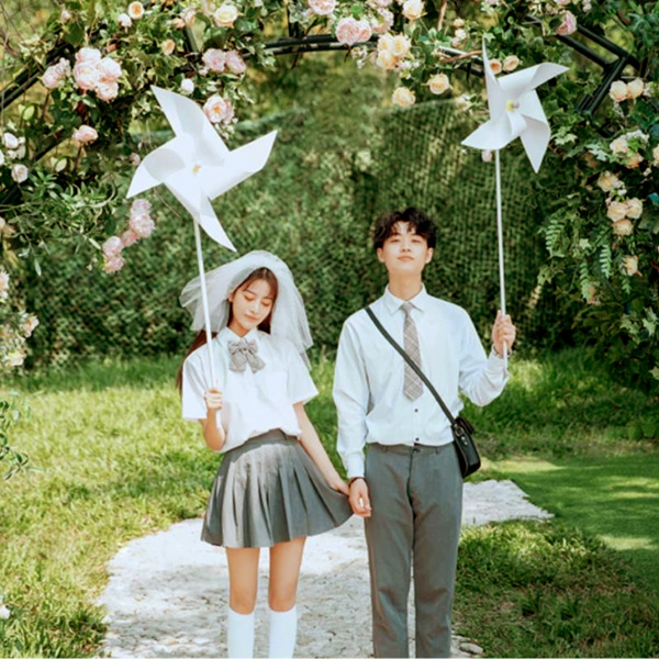 純白風車 婚攝道具