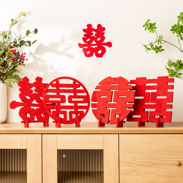立體囍字擺件