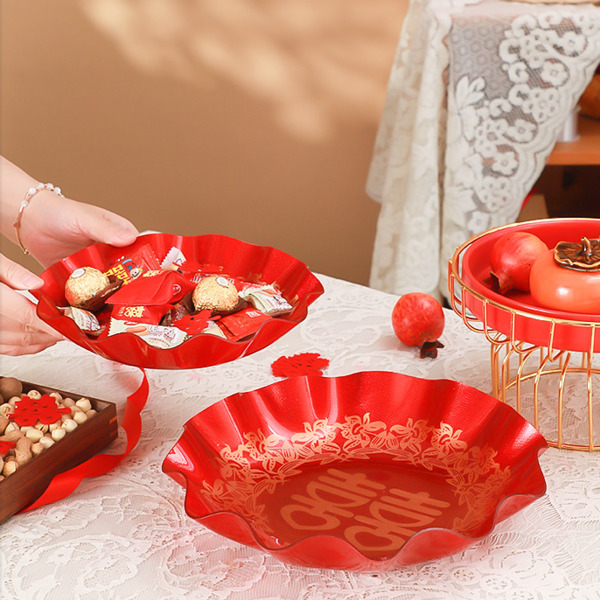波浪瓜果盤 喜糖盤
