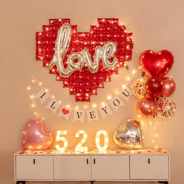 LOVE氣球婚禮布置 求婚