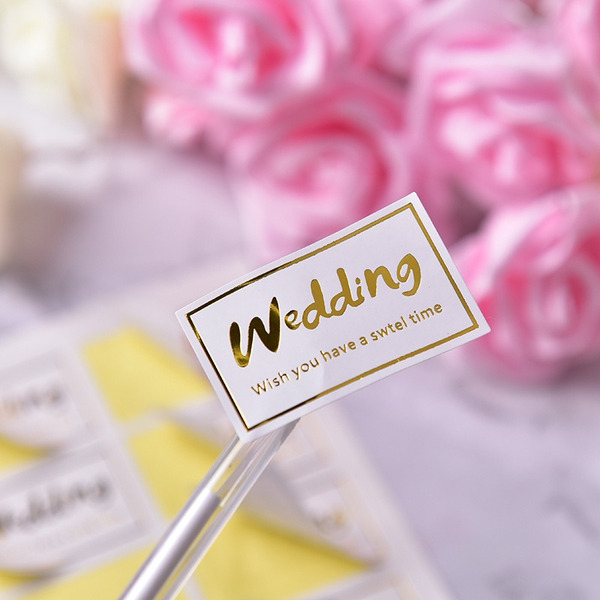 燙金貼紙 婚禮貼紙