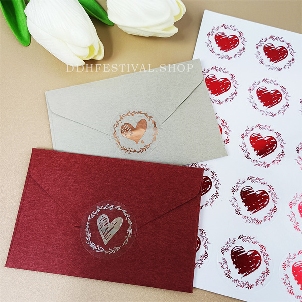 愛心貼紙 喜帖貼紙