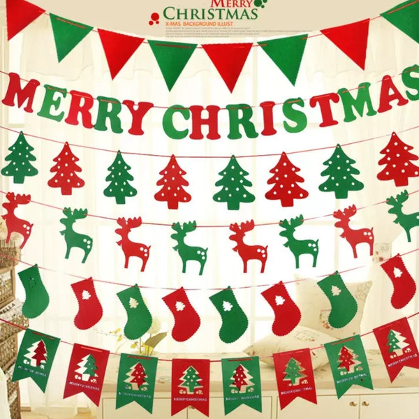 聖誕樹拉旗 裝飾道具