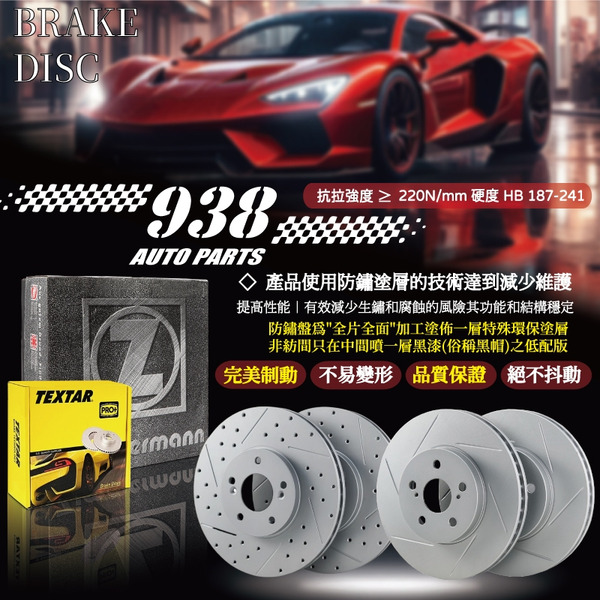 938嚴選 BEETLE CADDY EOS YETI 煞車盤 剎車盤 前盤 後盤 前碟盤 後碟盤 劃線盤 打孔劃線盤