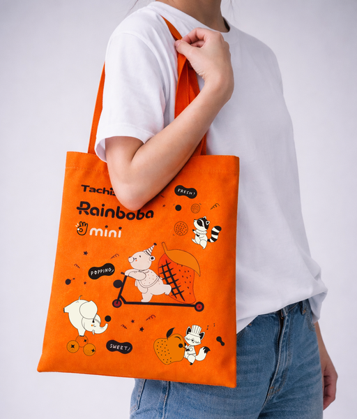 Tachiz Rainboba Mini 限定設計帆布托特包｜品牌插畫款