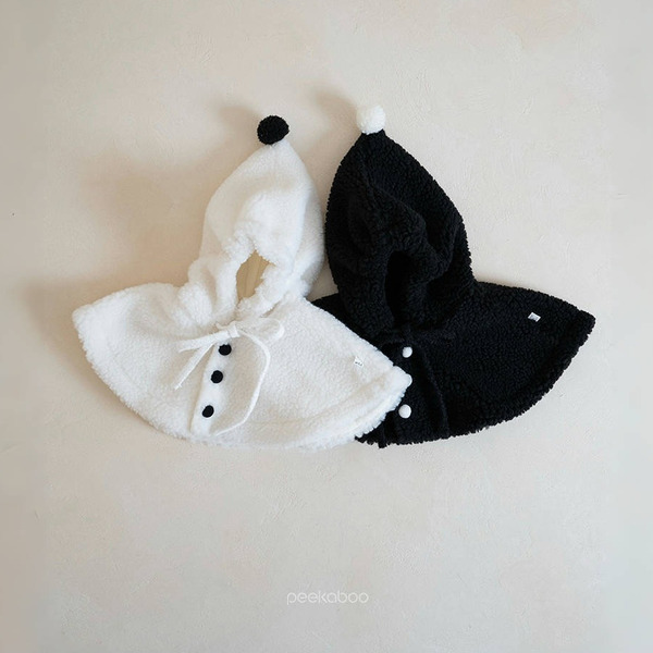 Peekaboo氣泡搖粒絨斗篷