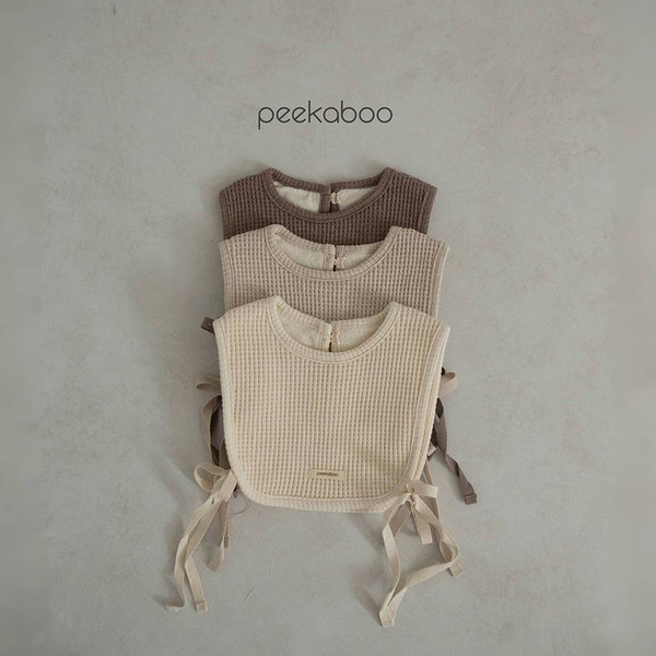 Peekaboo巧克力鬆餅格圍兜