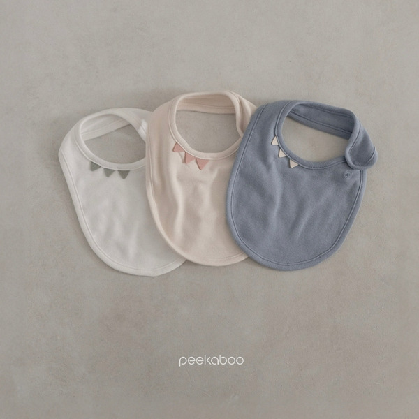 Peekaboo恐龍造型圍兜 莫代爾棉