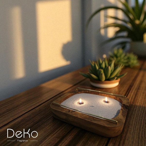香氛沙蠟專用 原木底座｜6 款款式可選