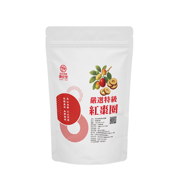 嚴選特級紅棗圈（150公克/袋）