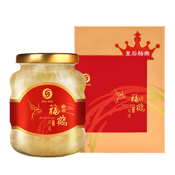 福鶴燕窩 皇后脂燕即食燕盞禮盒(330公克/瓶）