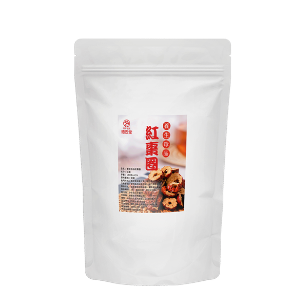 養生珍品紅棗圈(140公克/袋）