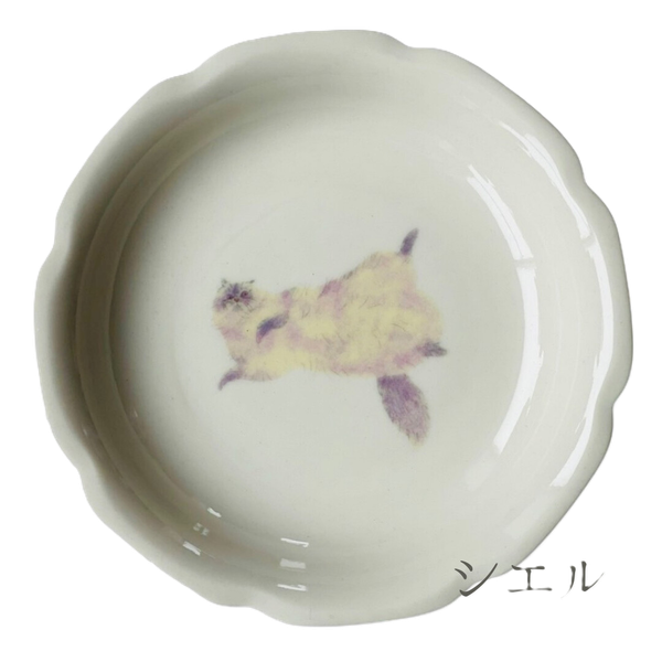 Orie 貓之所 美濃燒系列-貓貓Ciel 豆盤