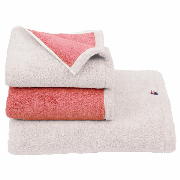 今治・雙面撞色款浴巾・粉白紅