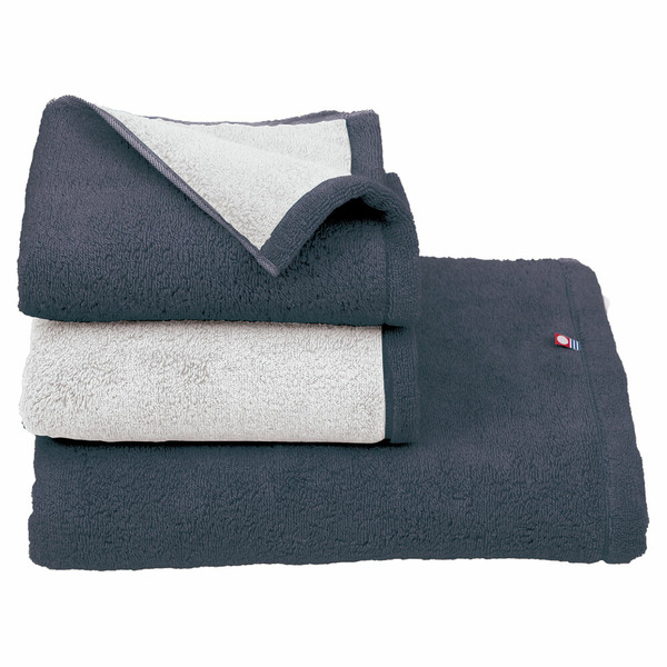 今治・海軍藍灰 雙面撞色款・長洗臉巾(34×80cm)