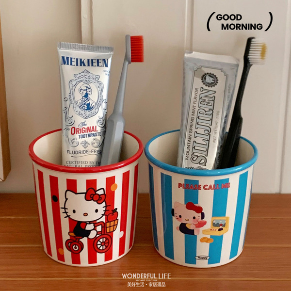 〖現貨 ❙ 新品上架〗Hello Kitty卡通圖案陶瓷咖啡杯 下午茶 陶瓷杯 馬克杯 早餐杯 漱口杯 牛奶杯 情侶對杯