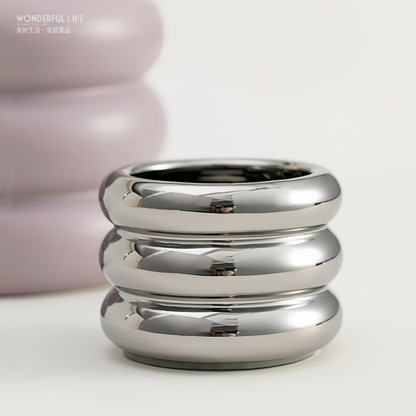 〖新品上架〗INS風陶瓷化妝刷收納桶 收納筒 小花瓶 筆筒 文具收納筒 刷具收納  陶瓷花瓶 遙控器收納 小擺件