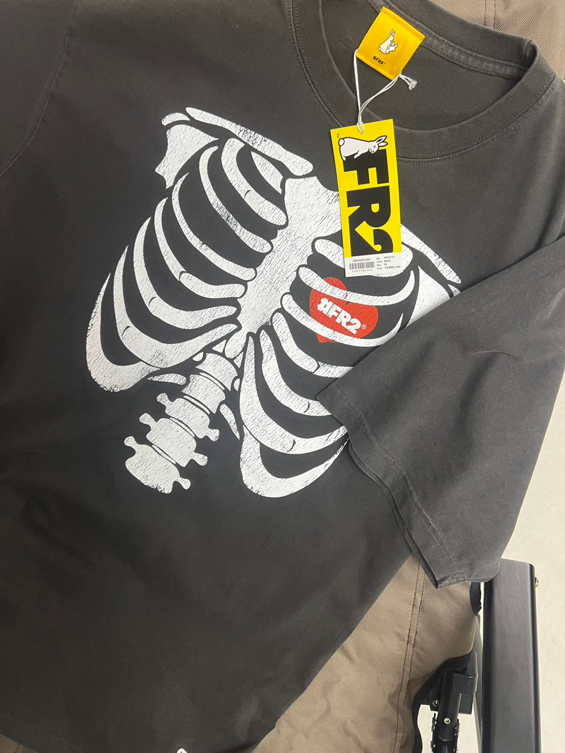 FR2 BONE Garment Dye T-shirt 黒｜New arrival. 