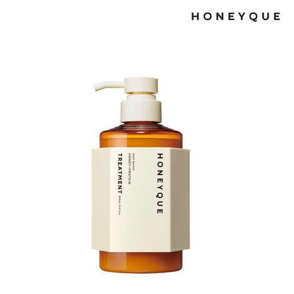 【HONEYQUE】蜂蜜水潤豐盈護髮乳 HONEYQUE Deep Repair HONEY+PROTEIN Treatment MOIST 450ml