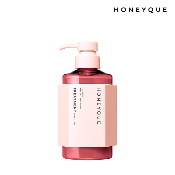 【HONEYQUE】膠原蛋白光澤護髮乳 HONEYQUE RICH GLOSS HONEY+COLLAGEN TREATMENT 450ml
